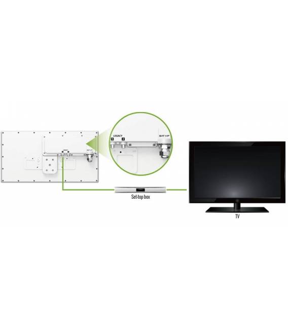 SELFSAT IP36 Antenne plate satellite convertisseur IPTV via Home Network WLAN