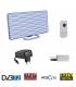 Antenne TNT HD terrestre DVB-T2 intérieure 28 dB 2en1 + Sonnette 36 Mélodies