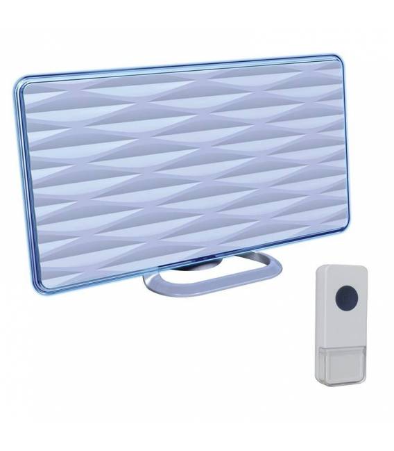Antenne TNT HD terrestre DVB-T2 intérieure 28 dB 2en1 + Sonnette 36 Mélodies