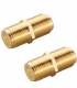 100 RACCORD DE FICHE F OR!! POUR CABLE TV ET SATELLITE