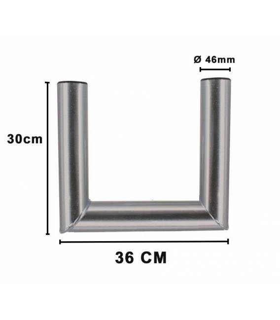 Dimension du support de fixation en U pour 36 cm d'écart sur bfsat.fr