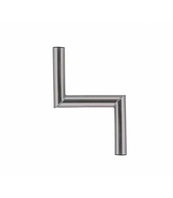 Fixation antenne en forme de Z en acier galvanisé 42mm bfsat.fr