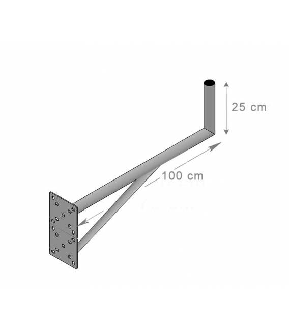 Fixation Murale L Antenne Et Parabole 25X100 cm