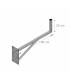 HD-LINE Geländerhalterung Sat Antennen SAT-Halter, 100 cm Wandabstand Mastroh Halter Sat Antennenmast