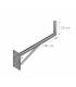 HD-LINE Geländerhalterung Sat Antennen SAT-Halter, 100 cm Wandabstand Mastroh Halter Sat Antennenmast
