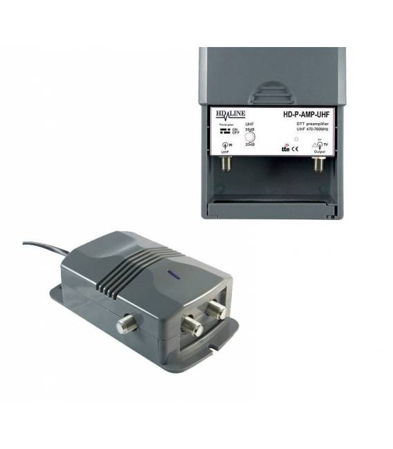Pré-amplificateur HD-LINE 2 en 1 TV amplificateur et alimentation pour antenne rateau bfsat.fr