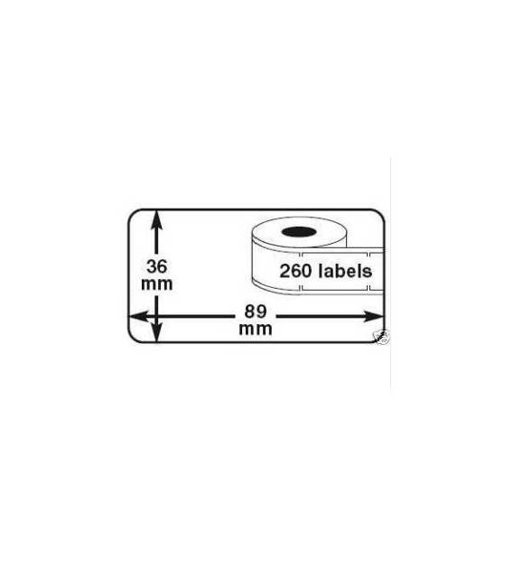 Lot 3 rouleaux étiquettes DYMO 99012 compatibles BLANC labels writer rolls 