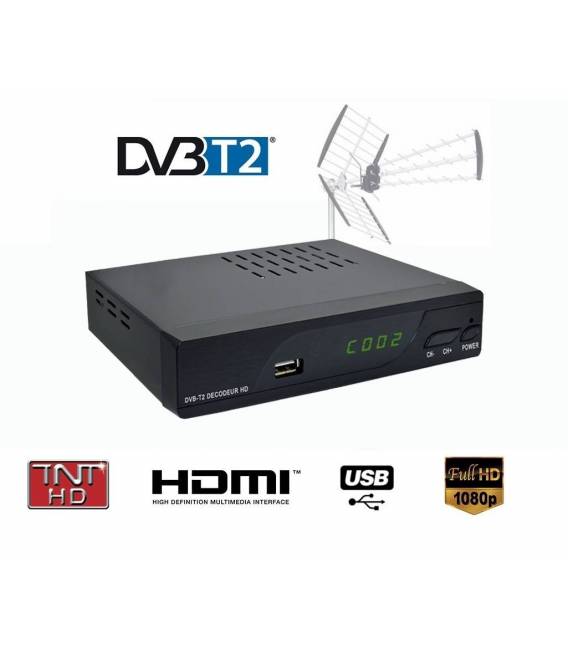 LIVE TNT 2000 PLUS DVB-T2 démodulateur récepteur terrestre TNT HD