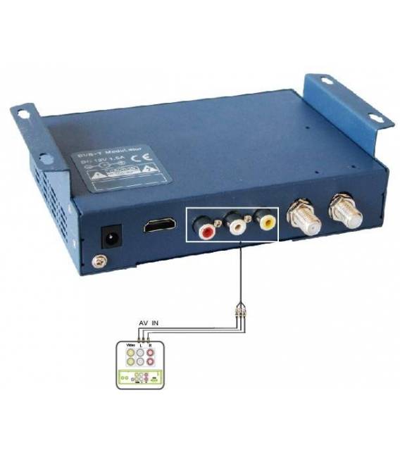 SATLINK WS-6990 Modulateur numérique DVB-T - Ecran LCD 2,4" - HDMI RCA AV Route DVB-T
