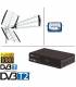 ANTENNE TNT Set 18 DB MINI RECEIVER Terrestrisches Messgerät Kabel