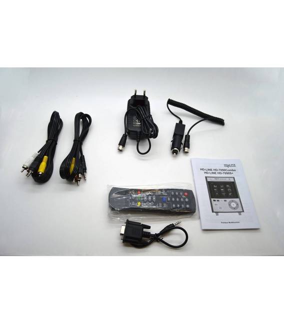 HD-LINE HD-7090S+ Satfinder Pointeur satellite HD DVB-S2 / Testeur Caméras CCTV + Valise de transport et accessoires