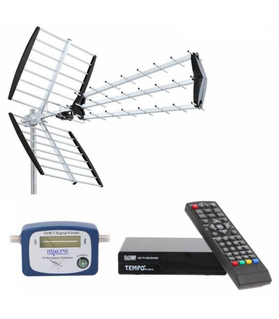 kit ANTENNE TNT DVB-T + DEMO + POINTEUR TERRESTRE