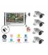 Kit NVR 4 Caméras IP Wireless Sans Fil + Ecran 10.1" HD - P2P Cloud App Iphone Android