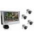 Kit NVR 4 Caméras IP Wireless Sans Fil + Ecran 10.1" HD - P2P Cloud App Iphone Android
