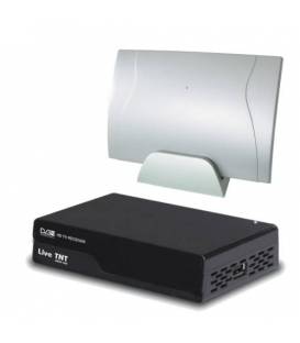 DVB-T2 Mini Antenne Innen Zimmerantenne + Terrestrischer Receiver HD Scart