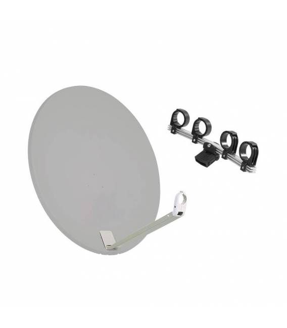 Kit parabole HD-LINE PRO 80 cm blanche + support 4 LNB