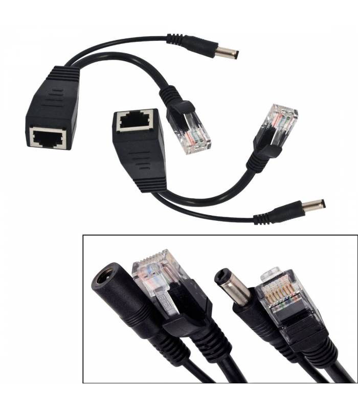 Adaptateur Wifi RJ45 d'injecteur de POE passif de 60W pour l'antenne de  commutateur d'Ethernet de VOIP de caméra de sécurité de télévision en  circuit fermé