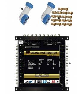 SET HD-LINE PRO MULTISWITCH 9/24 - 2SAT - 1TER / 24 DEMOS