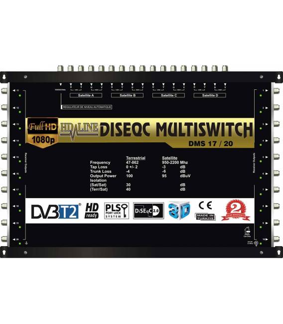 SET HD-LINE PRO MULTISWITCH 17/20 - 4SAT - 1TER / 20DEMOS
