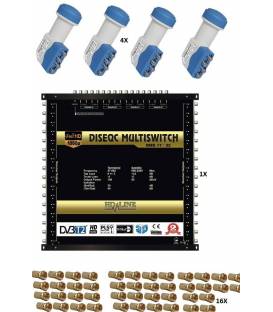 SET HD-LINE PRO MULTISWITCH 17/32 - 4SAT - 1TER / 32DEMOS