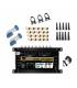 Kit Multiswitch 9/8 + 2 LNB Quattro + Support 3 LNB + 20 Connecteurs F + 10 manchons