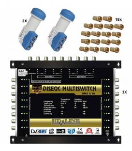 SET HD-LINE PRO MULTISWITCH 9/16 - 2 SAT - 1TER / 16 DEMOS