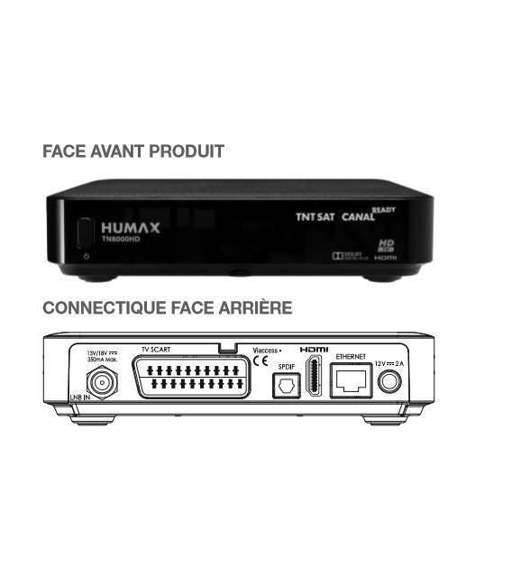HUMAX TN8000HD Récepteur satellite TNTSAT HD (vendu sans carte)