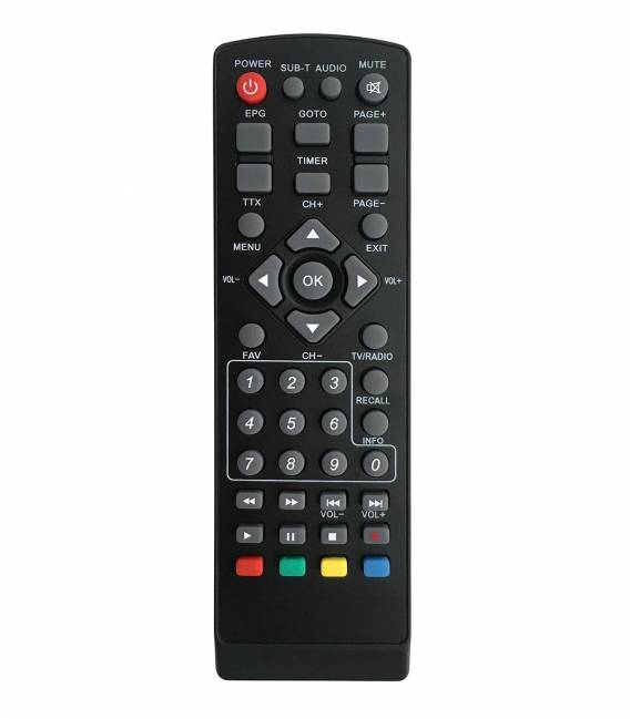 Télécommande universelle 5en1 compatible pour décodeurs TNT Strong Engel Metronic Strom LiveTNT Xoro
