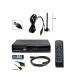 Kit TNT HD - Décodeur terrestre TNT DVB-T2 H.265 - USB / HDMI / Péritel + Mini antenne HDTV HD-975T