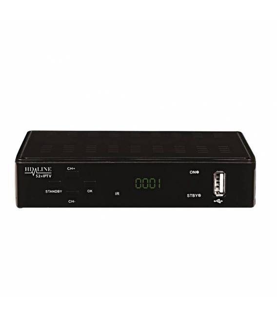 HD-LINE OTTBOX CARTE TIVUSAT DVB-S2+ IPTV Box multimédia Combo Compatible WIFI 3G Xtream