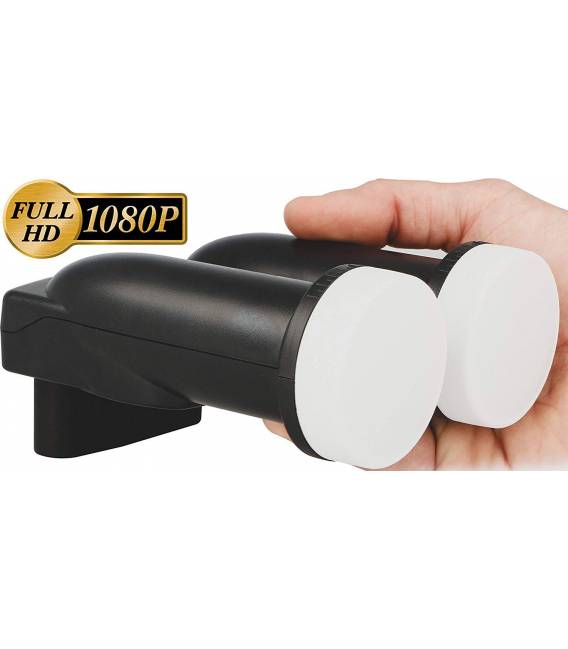 HD-LINE monobloc TWIN avec connecteur or LNB 0.1db FULL HD 3D astra 19.2° hotbird 13° DOUBLE TETE 2 SORTIES