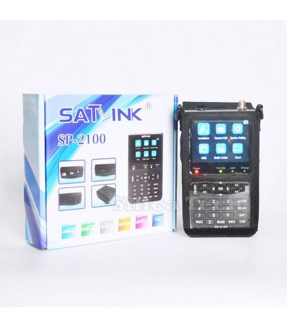 SATLINK SP-2100 MESUREUR DE CHAMP SATELLITE DVB-S2 HD MPEG2 