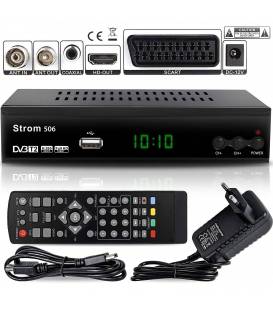 Strom 506 DVB-T2 Digitalempfänger - (Terrestrischer DTT-Decoder) ✓DVB-T / DVB-T2 ✓Full HD ✓MPEG 2 ✓MPEG 4 ✓H.265 ✓1080i ✓1080