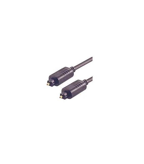 CABLE AUDIO FIBRE OPTIQUE TOSLINK 4 mm longueur 2M