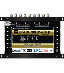 HD-LINE PRO MULTISWITCH 10/12 - 2 SATELLITES (+1 SAT 1 POLARITE) - 1 TERRESTRE / 12 DEMOS