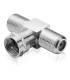 1X T Verbinder Adapter T F-Stecker weiblich