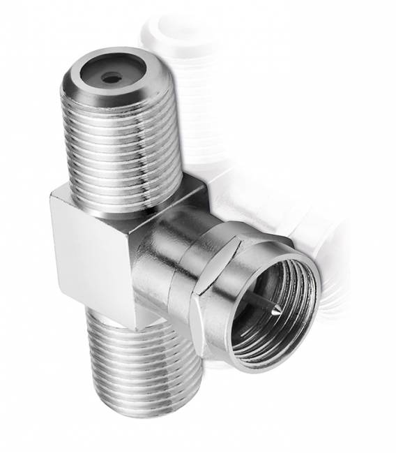 1X T Verbinder Adapter T F-Stecker weiblich