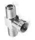 1X T Verbinder Adapter T F-Stecker weiblich