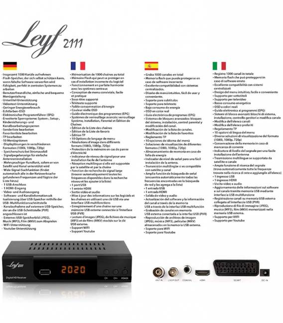 Leyf 2111 DVB-T2 & DVB-C COMBO