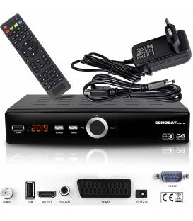 Echosat 20900 Digitaler Satelliten Receiver - (HDTV, DVB-S/S2, HDMI, SCART, 2X USB 2.0, Full HD 1080p) [Vorprogrammiert für Astr