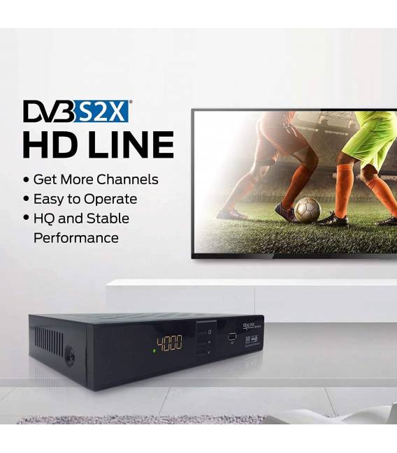 HD-Line | HD-310 Digitaler Satelliten Receiver —✓HD ✓FTA ✓USB ✓DVB-S2 ✓HDMI ✓DVB-S SCAR T