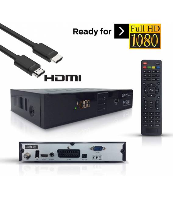 HD-Line | HD-310 Digitaler Satelliten Receiver —✓HD ✓FTA ✓USB ✓DVB-S2 ✓HDMI ✓DVB-S SCAR T