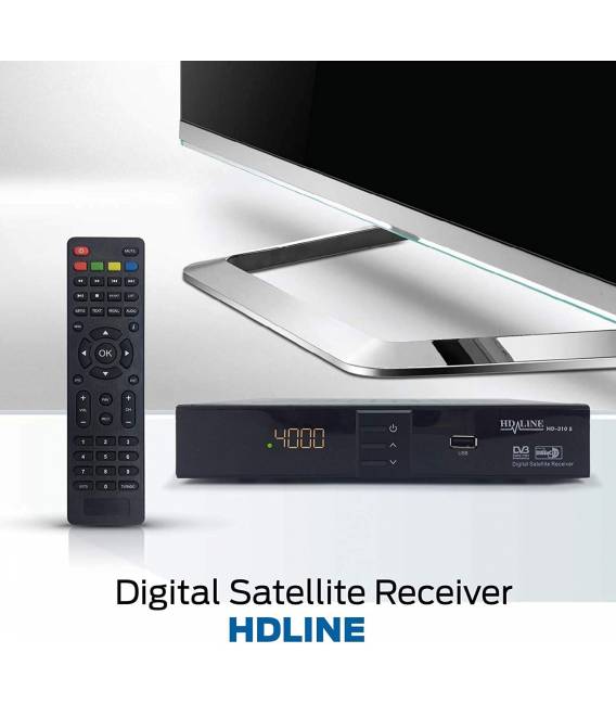 HD-Line | HD-310 Digital Satellite Receiver — ✓HD ✓FTA ✓USB ✓PVR ✓DVB-S2 ✓HDMI ✓DVB-S SCART