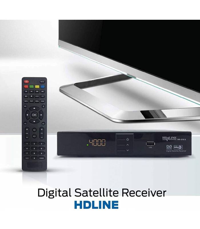 HD-Line  HD-310 Digital Satellite Receiver — ✓HD ✓FTA ✓USB ✓PVR ✓DVB-S2  ✓HDMI ✓DVB-S SCART - BFSAT