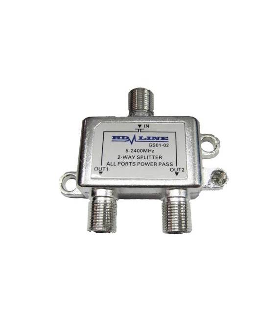 HD-LINE Repartiteur ANTENNE 2 VOIE TV SAT TNT DIRECTION