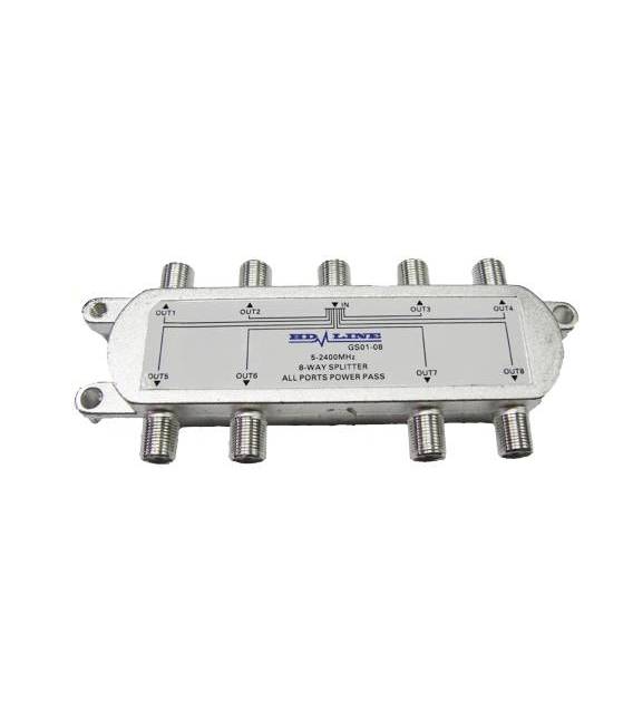 HD-LINE Repartiteur ANTENNE 8 VOIE TV SAT TNT DIRECTION