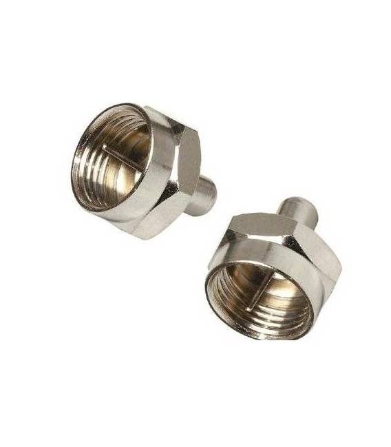 2X Bouchon terminal fiche F ( 75 Ohms ) charge