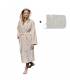 Leyf peignoir de bain S Taille femme et fille 100% coton certifié OEKO-TEX® - peignoir moelleux peignoir en microfibre, capuc