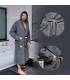 Leyf peignoir de bain homme et garçons taille L 100% coton certifié OEKO-TEX® - peignoir moelleux peignoir en microfibre, capuch