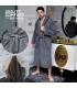 Leyf peignoir de bain homme et garçons taille L 100% coton certifié OEKO-TEX® - peignoir moelleux peignoir en microfibre, capuch